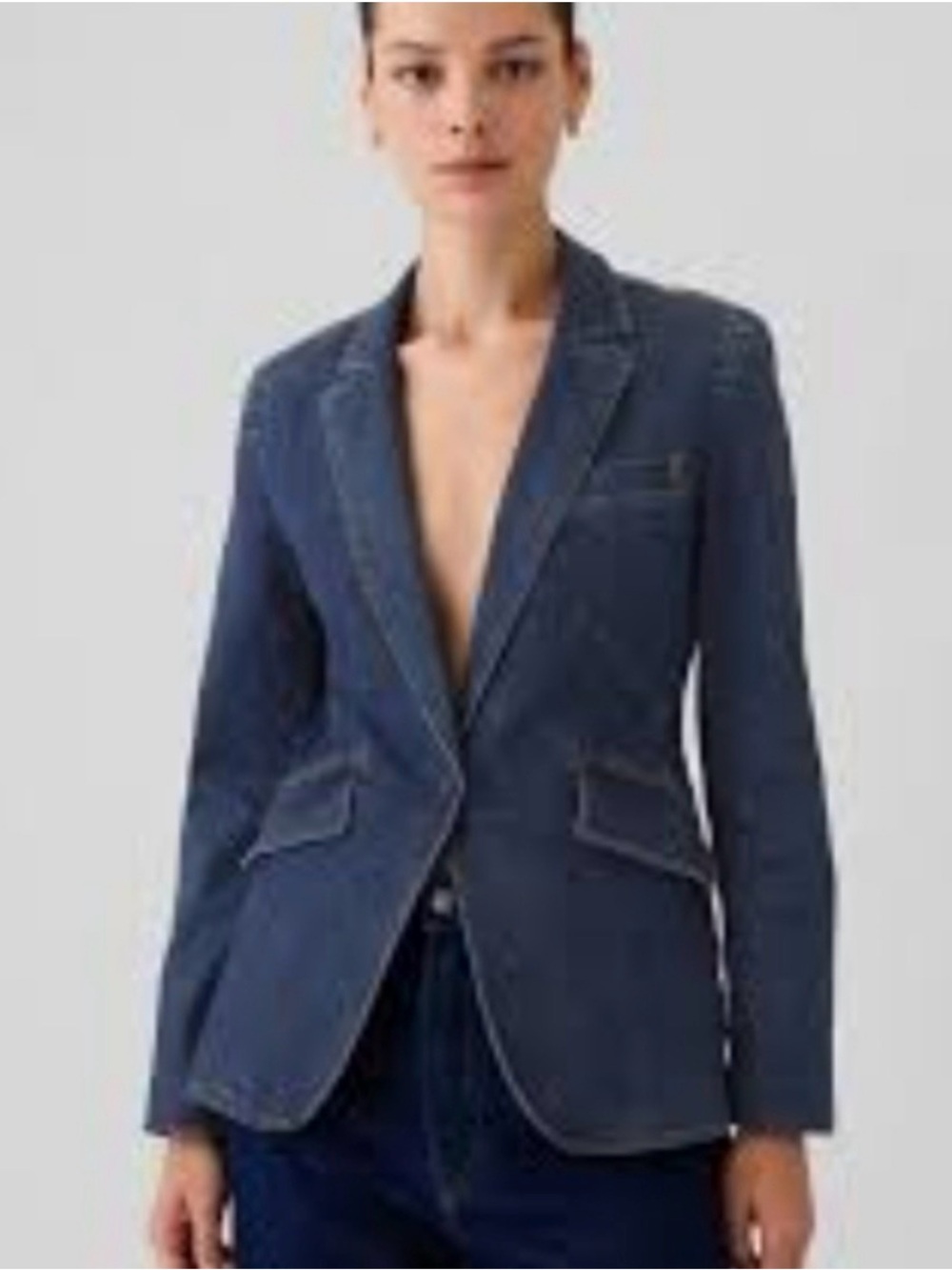 GAP Women’s Dark Indigo Denim Blazer